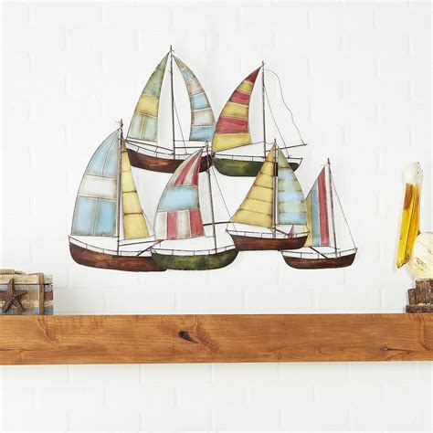 metal art for boat house|Amazon.com: Metal Nautical Wall Art.